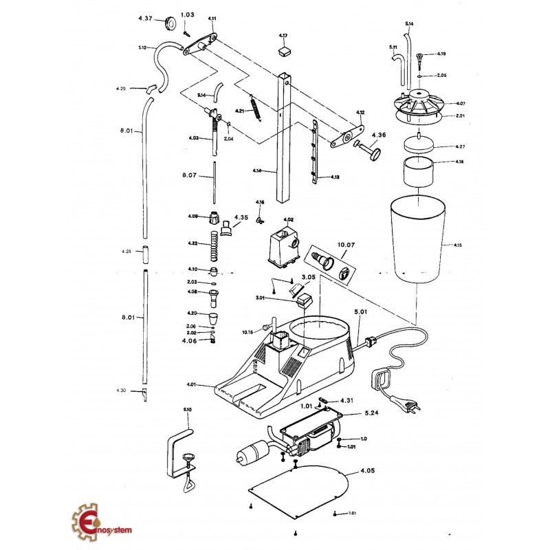 Ricambi Enolmatic - Macchina, Motore e Kit Preassemblati Portafiltro Ricambi Enolmatic - Macchina, Motore e Kit Preassemblati Portafiltro