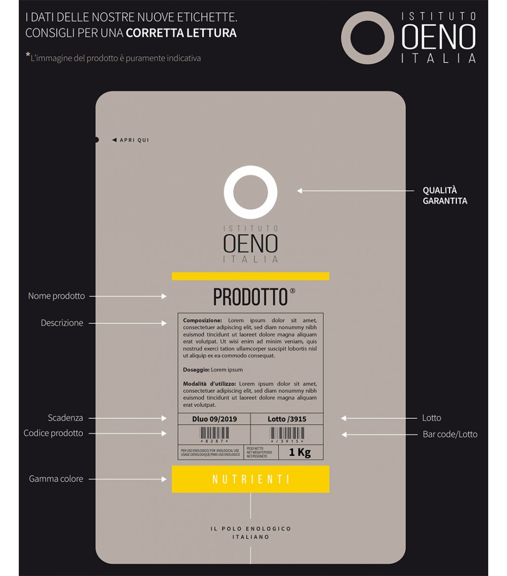 ATTIVANTE DI FERMENTAZIONE "OENO DAP PLUS" 15 Kg ATTIVANTE DI FERMENTAZIONE "OENO DAP PLUS" 15 Kg