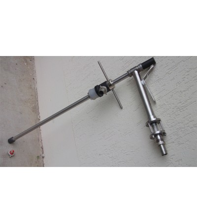 PISTOLA semiautomatica INOX RIEMPIMENTO e SVUOTAMENTO dal basso barrique foro D52d48