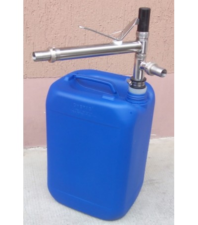 PISTOLA semiautomatica INOX RIEMPIMENTO e ARRESTO al LIVELLO PREIMPOSTATO cont foro 32-38