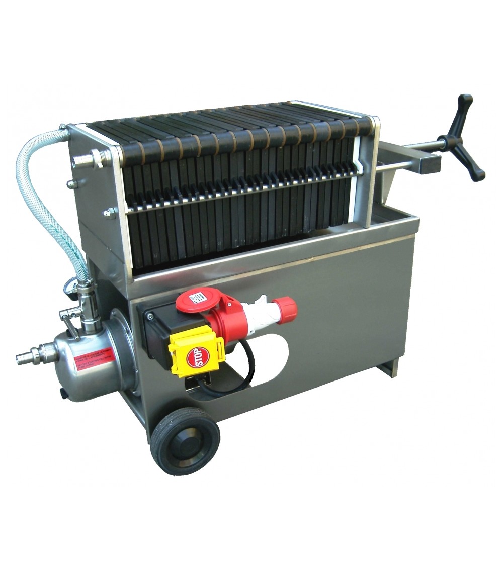 Filtro carrellato 20x20 sup. filtr. 1,11 mq con elettropompa centrifuga incorporata 230V 50Hz Filtro carrellato 20x20 sup. filtr. 1,11 mq con elettropompa centrifuga incorporata 230V 50Hz