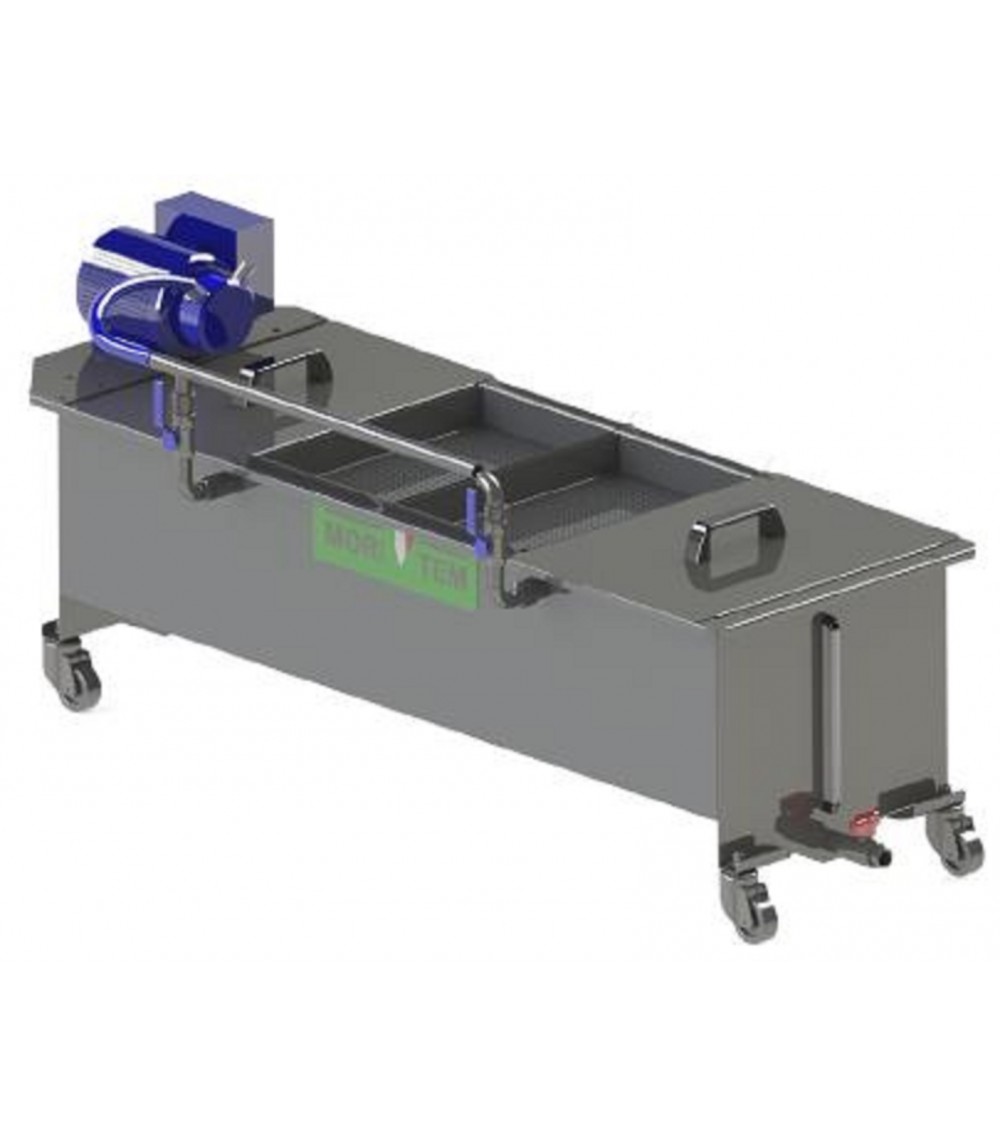 Vaschetta raccolta olio a due Settori - capienza 50 litri Vaschetta raccolta olio a due Settori - capienza 50 litri