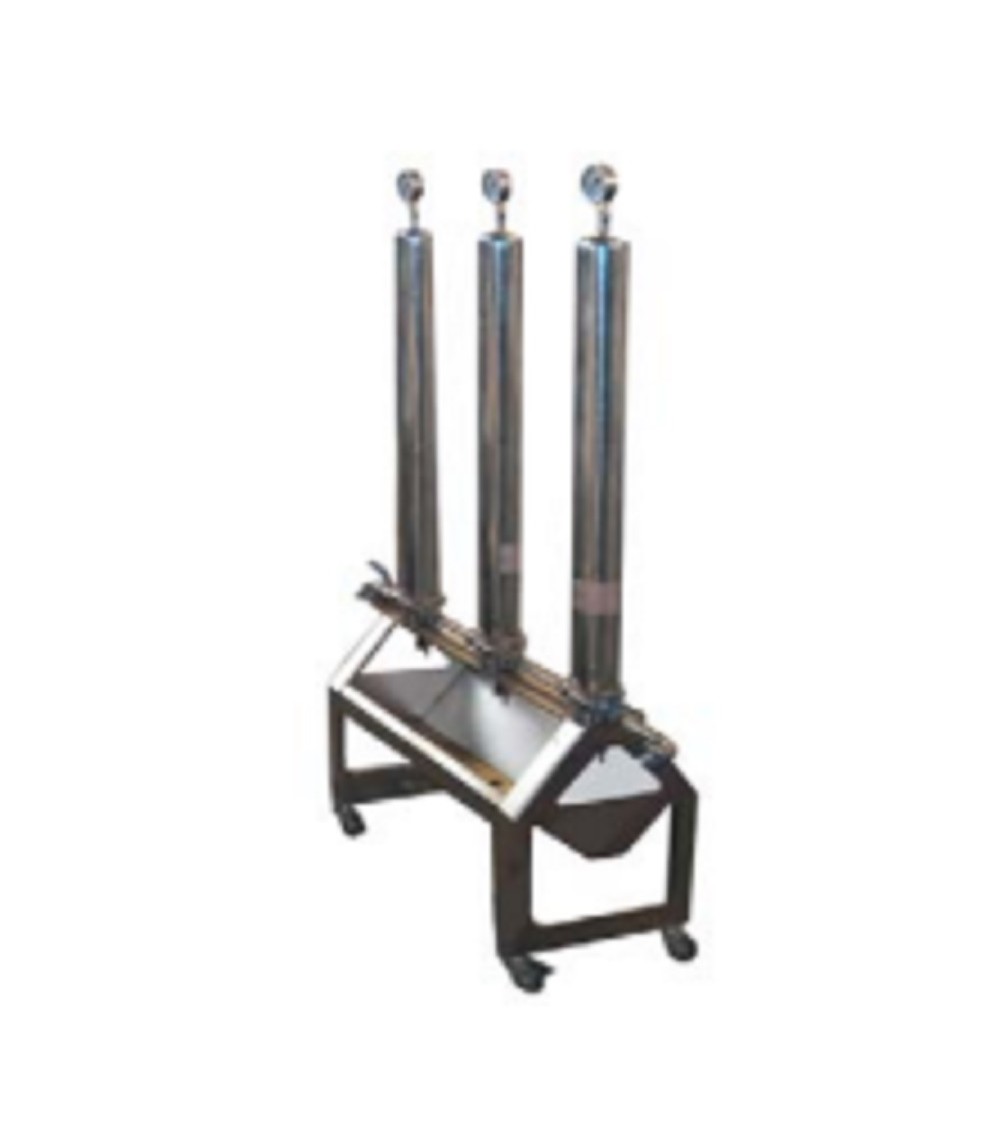 FILTRO OLIO INOX CON 3 CONTENITORI 30P SENZA POMPA (Senza cartuccia)