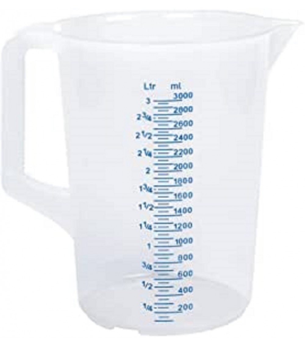 CARAFFA GRADUATA PLASTICA con MANICO e BECCUCCIO 0.5 LT