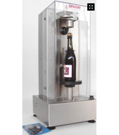 Gabbiettatrice semiautomatica per tappi fungo di sughero e plastica.