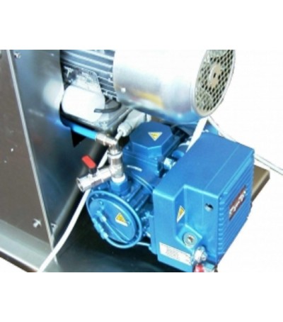 Tappatore per tappi sughero raso semiautomatico con immissione azoto e creazione vuoto in bottiglia