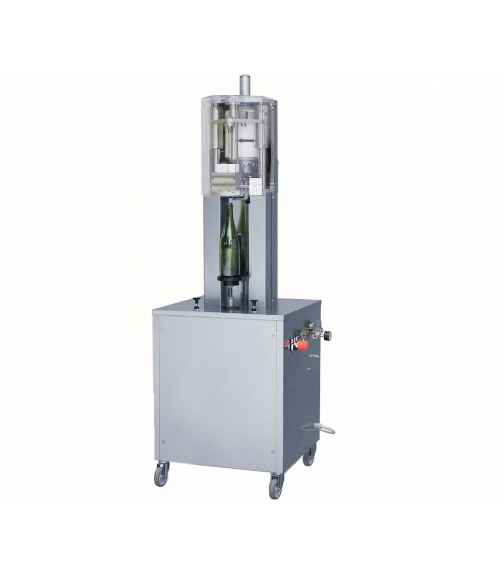 Tappatore per tappi sughero fungo semiautomatico elettropneumatico