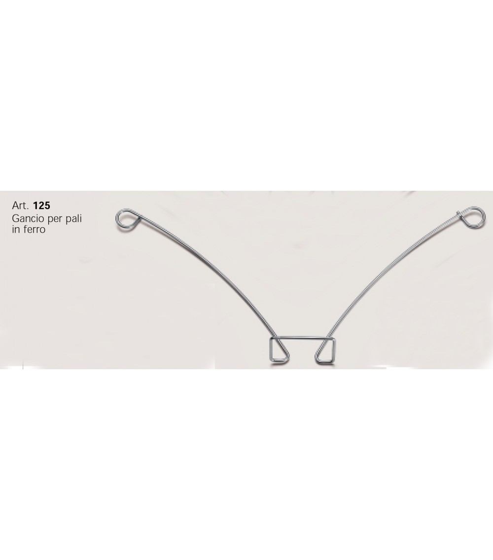 GANCIO PER PALI IN FERRO H 38