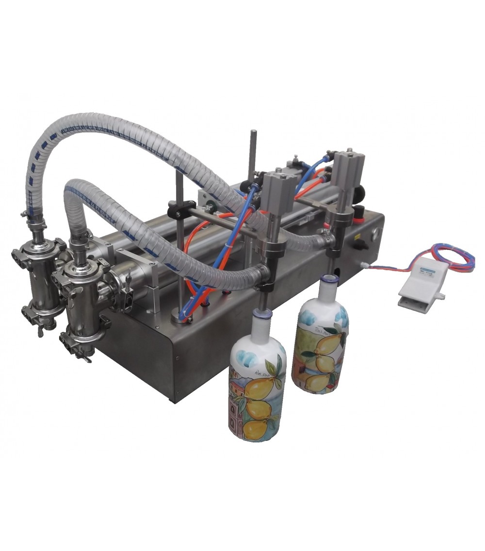 Dosatore a pistone per prodotti densi 2 erogatori