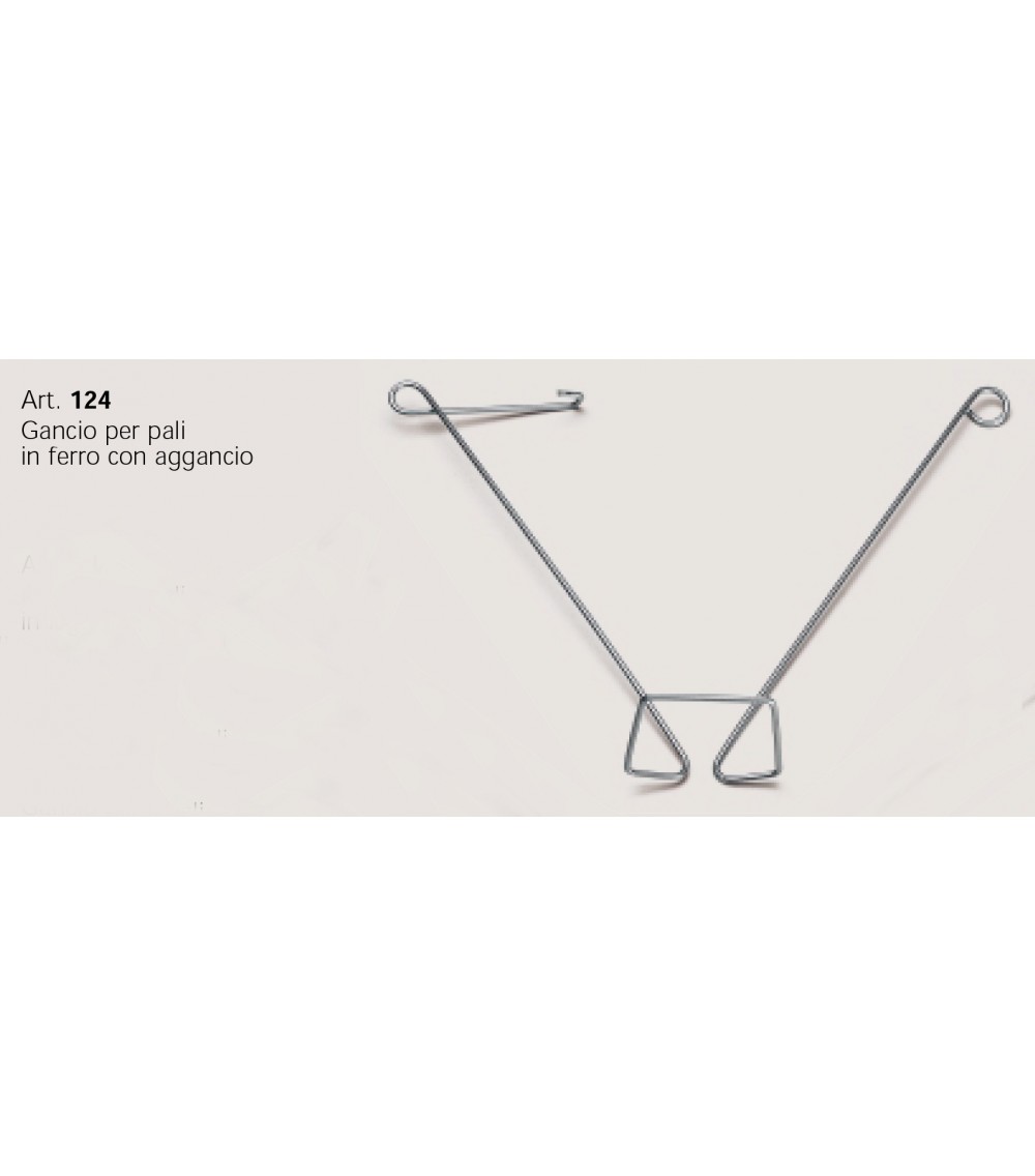 GANCIO PER PALI IN FERRO CON AGGANCIO GANCIO PER PALI IN FERRO CON AGGANCIO