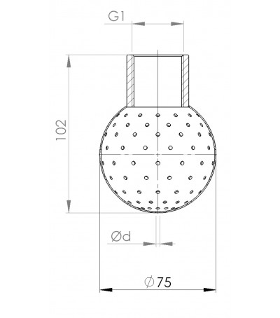 Sfera di lavaggio 18B diametro 2 mm