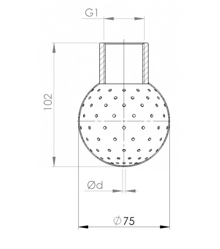 Sfera di lavaggio 18B diametro 2 mm