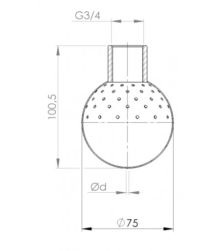 Sfera di lavaggio 18B diametro 1,6 mm