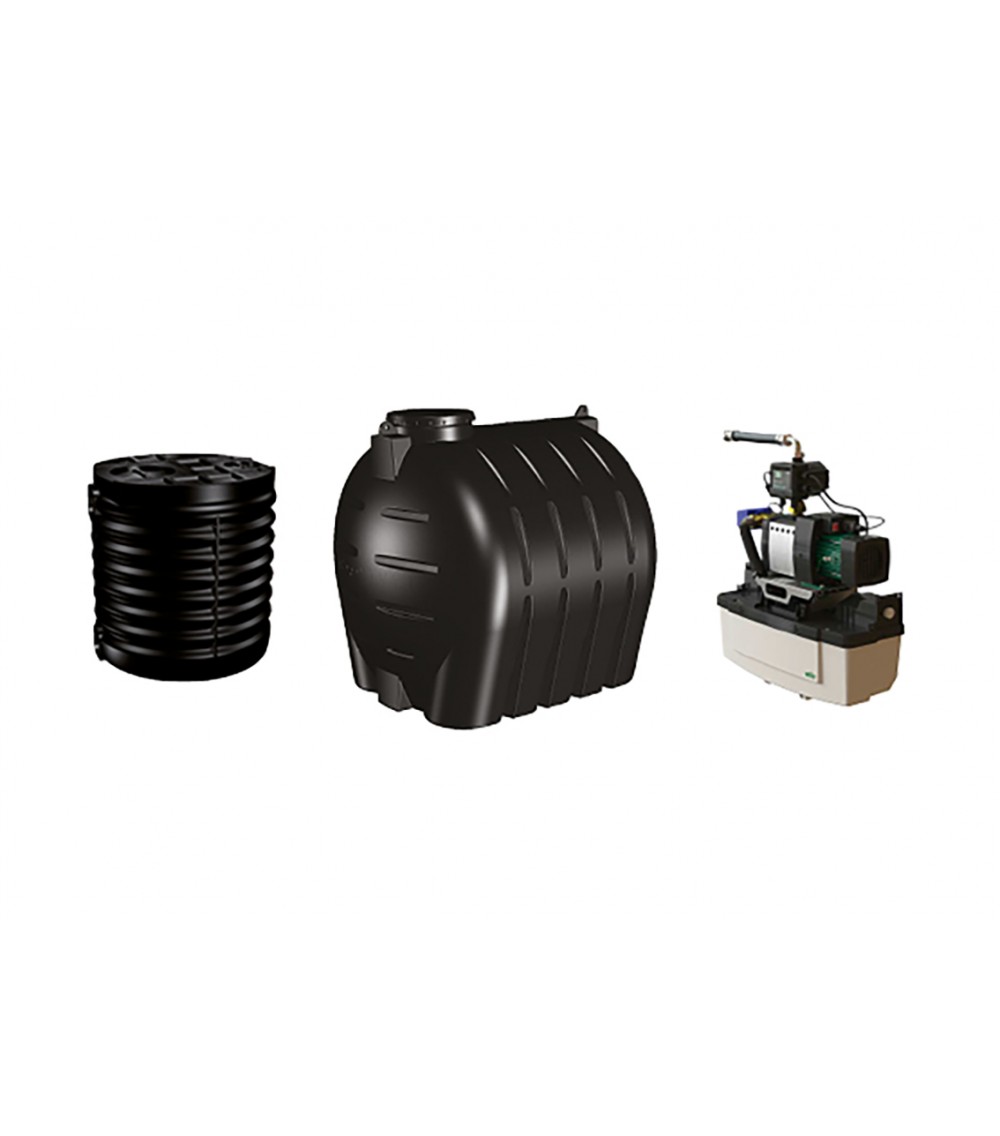 SISTEMA PER IL RECUPERO DELL'ACQUA PIOVANA PER IRRIGAZIONE E CASA LT. 1680/0,55 KW SISTEMA PER IL RECUPERO DELL'ACQUA PIOVANA PER IRRIGAZIONE E CASA LT. 1680/0,55 KW