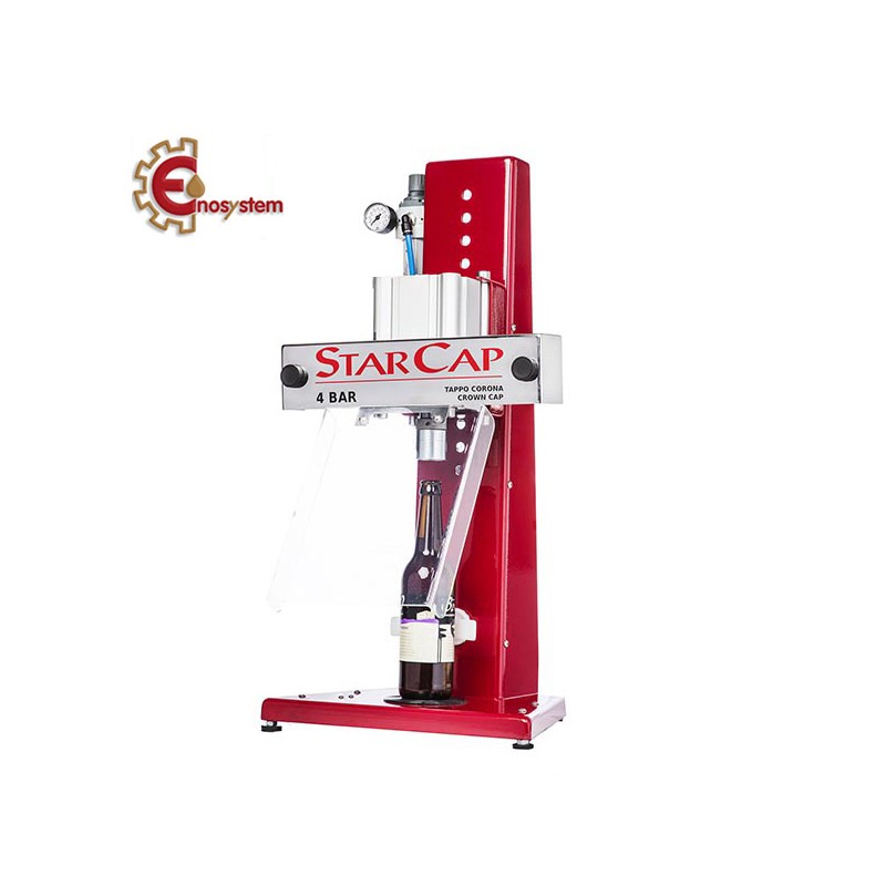 TAPPATORE PNEUMATICO STARCAP CON KIT PER CHIUSURA TAPPI A CORONA DIAMETRO 26 E 29 mm