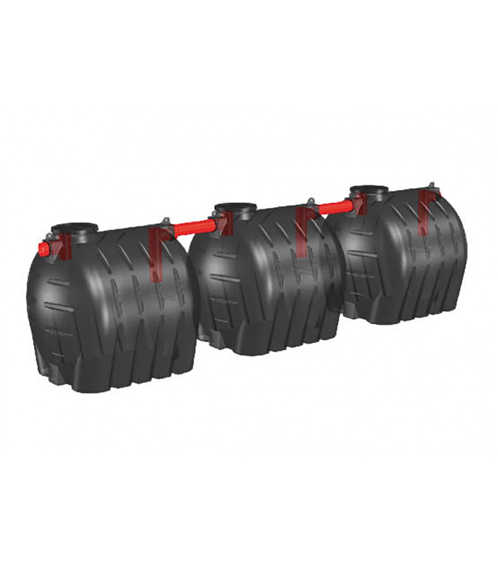 VASCA SETTICA TRICAMERALE PER TRATTAMENTO DELLE ACQUE REFLUE 9000 LT