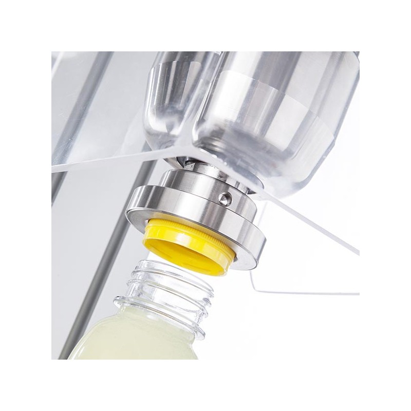 TAPPATORE A TESTA DISCENDENTE CON TESTA A FRIZIONE MAGNETICA PER CAPSULE TWIST OFF E TAPPI A VITE TAPPATORE A TESTA DISCENDENTE CON TESTA A FRIZIONE MAGNETICA PER CAPSULE TWIST OFF E TAPPI A VITE