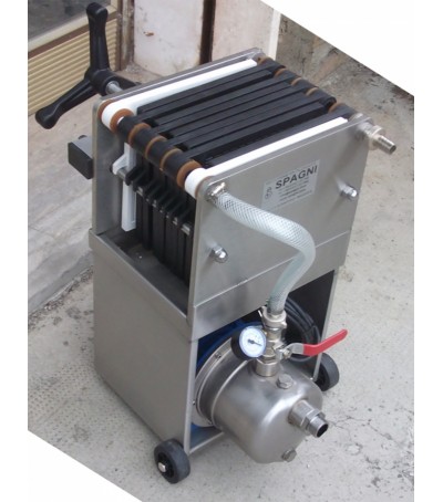 Filtro carrellato 20x20 sup. filtr. 0,38 mq con elettropompa centrifuga incorporata 230V 50Hz