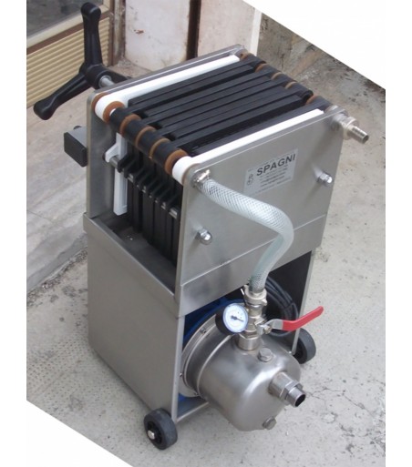 Filtro carrellato 20x20 sup. filtr. 0,38 mq con elettropompa centrifuga incorporata 230V 50Hz