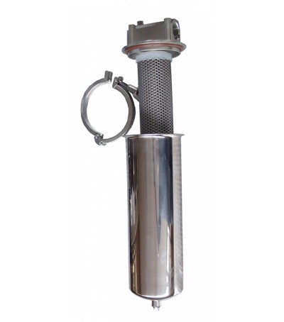 PORTAFILTRI Housing ACCIAIO INOX AISI 316 per PREFILTRAZIONE VACCUMM e a PRESSIONE ACCESSORIATO