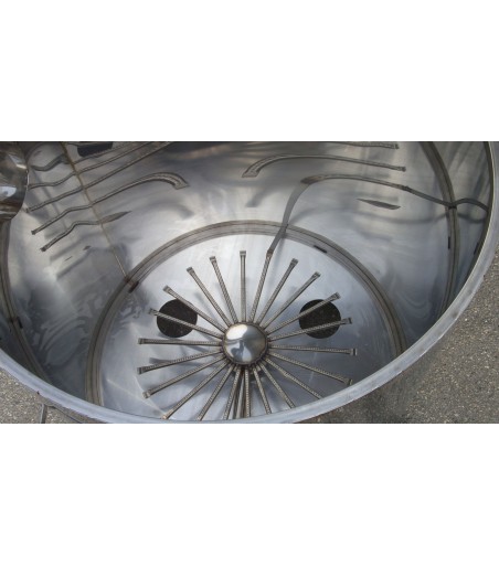 CUOCITORE PER BIRRA LT 115 COMPLETO di fornacetta, caldaia bruciatore, miscelatore elettrico e griglia