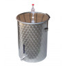 Fermentatore per BIRRA acciaio INOX AISI 304 - 25 Lt con fondo piano, chiusura ermetica a fascetta e gorgogliatore Fermentatore per BIRRA acciaio INOX AISI 304 - 25 Lt con fondo piano, chiusura ermetica a fascetta e gorgogliatore