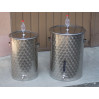Fermentatore per BIRRA acciaio INOX AISI 304 - 25 Lt con fondo piano, chiusura ermetica a fascetta e gorgogliatore Fermentatore per BIRRA acciaio INOX AISI 304 - 25 Lt con fondo piano, chiusura ermetica a fascetta e gorgogliatore