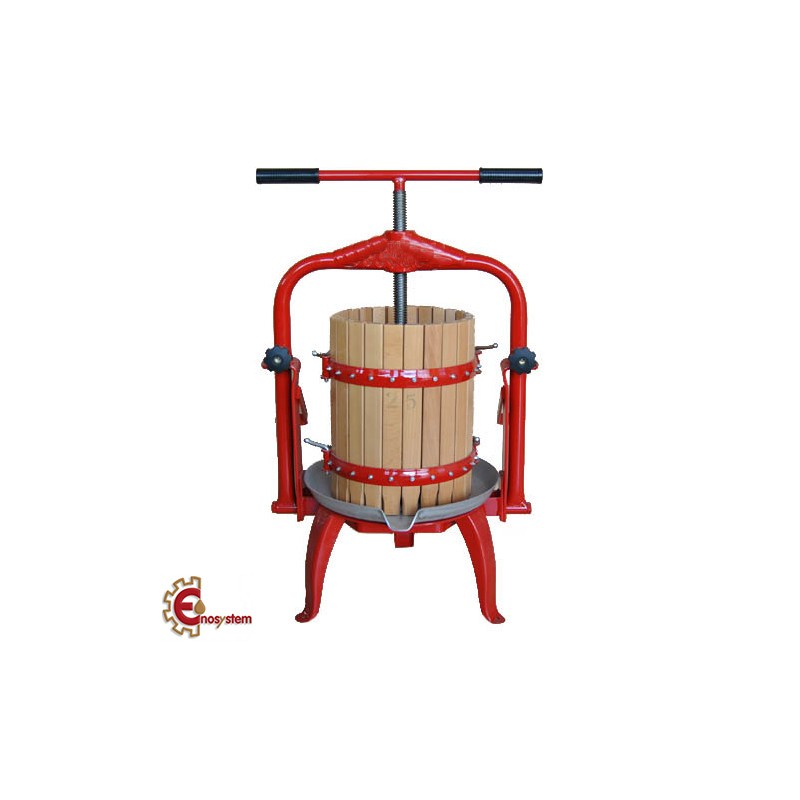 Pressetta telaio ferro gabbia legno lt 10,5 per la pigiatura di frutta e verdura Pressetta telaio ferro gabbia legno lt 10,5 per la pigiatura di frutta e verdura