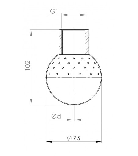 Sfera di lavaggio 18C diametro 1,6 mm