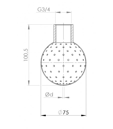 Sfera di lavaggio 19D diametro 1,6 mm