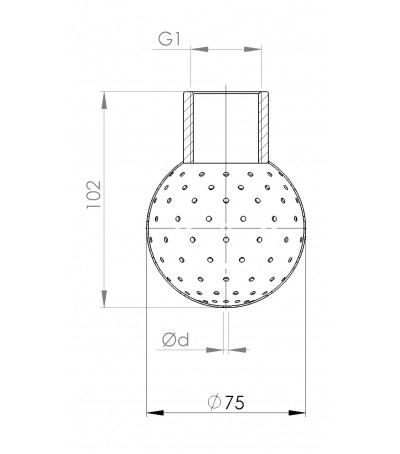 Sfera di lavaggio 18D diametro 2 mm