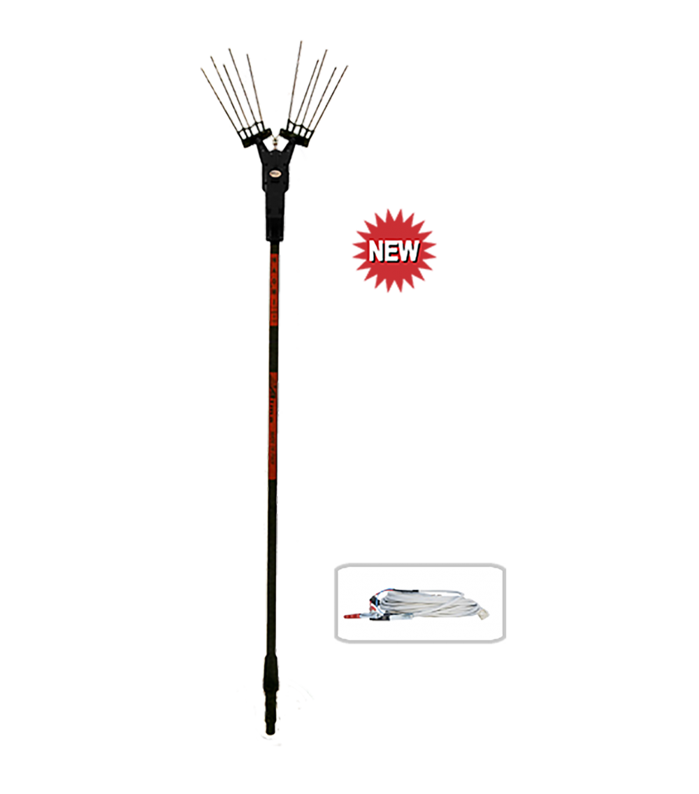 Scuotitore Elettrico 36-43 Volt con asta fissa L. 2500 mm. +1 mt. prolunga