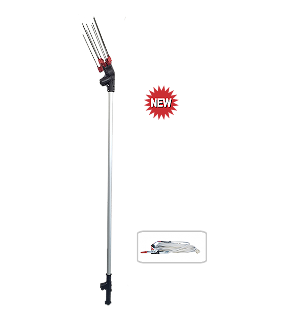 Scuotitore Elettrico 12 Volt con asta fissa L. 2500 mm. +1 mt. prolunga