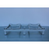 Porta Barriques 2 posti 225 - 300 Lt CON PIEDINI (Alluminio Anodizzato Argento) Porta Barriques 2 posti 225 - 300 Lt CON PIEDINI (Alluminio Anodizzato Argento)