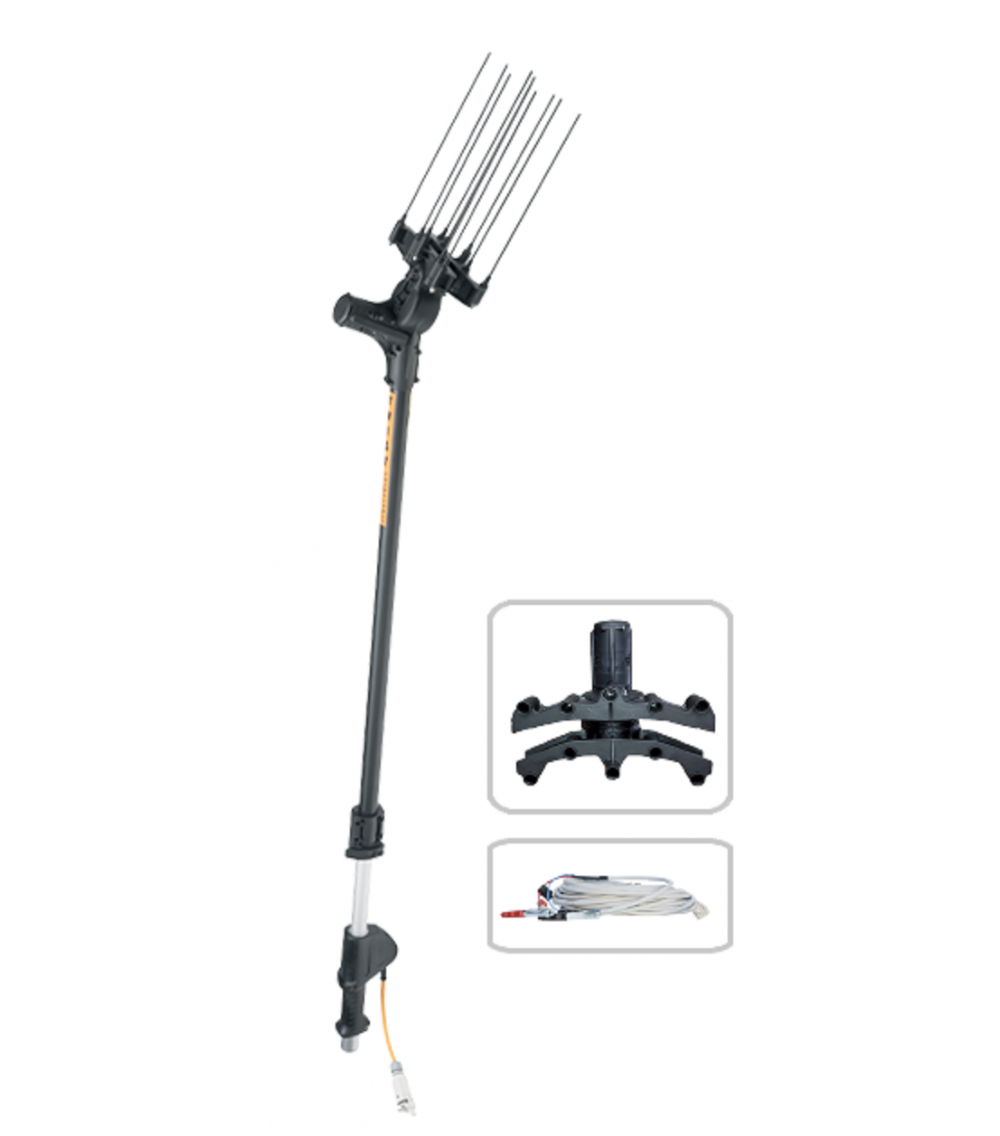 Scuotitore Elettrico 12 Volt con asta telescopica L.1850/2750 mm.+ 1 mt. prolunga Scuotitore Elettrico 12 Volt con asta telescopica L.1850/2750 mm.+ 1 mt. prolunga