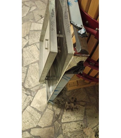 Galleggiante quadrato per botti in cemento  82x82 lt 1000  Acciaio inox