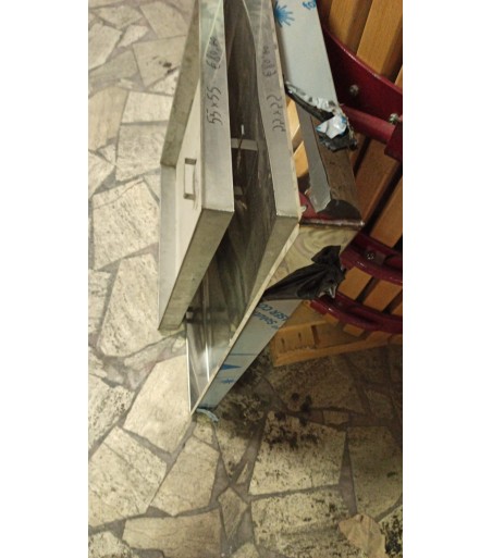 Galleggiante quadrato per botti in cemento  82x82 lt 1000  Acciaio inox