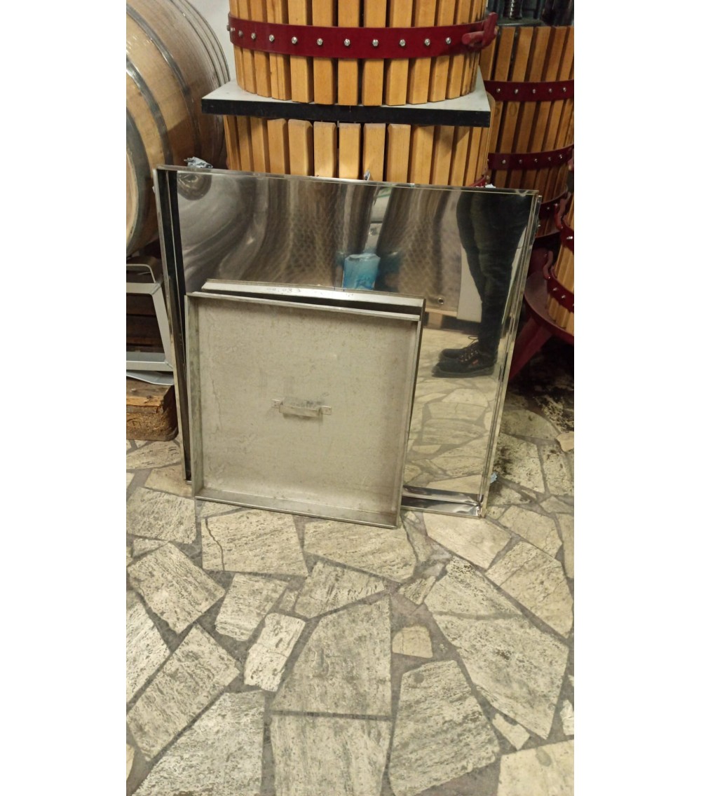 Galleggiante quadrato per botti in cemento 55x55 lt 200/300  Acciaio inox