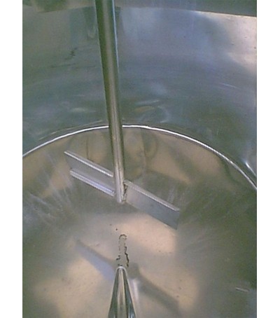 Miscelatore/mescolatore a pale rotanti in acciaio inox AISI 304 x 600 Litri