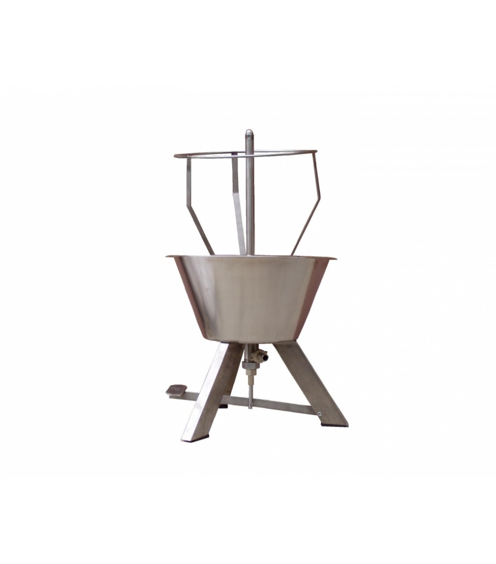 Lavadamigiane a pedale in acciaio inox