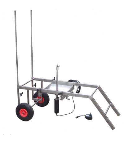 Sfera di lavaggio con carrello portabarriques