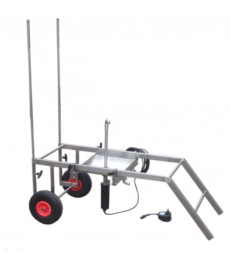 Sfera di lavaggio con carrello porta botti 60-225 lt