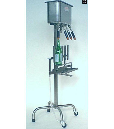 Riempitrice lineare alta, a gravità 4 posti