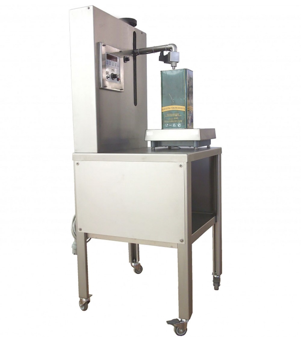 Dosatrice a peso con elettropompa e bilancia in acciaio inox Dosatrice a peso con elettropompa e bilancia in acciaio inox