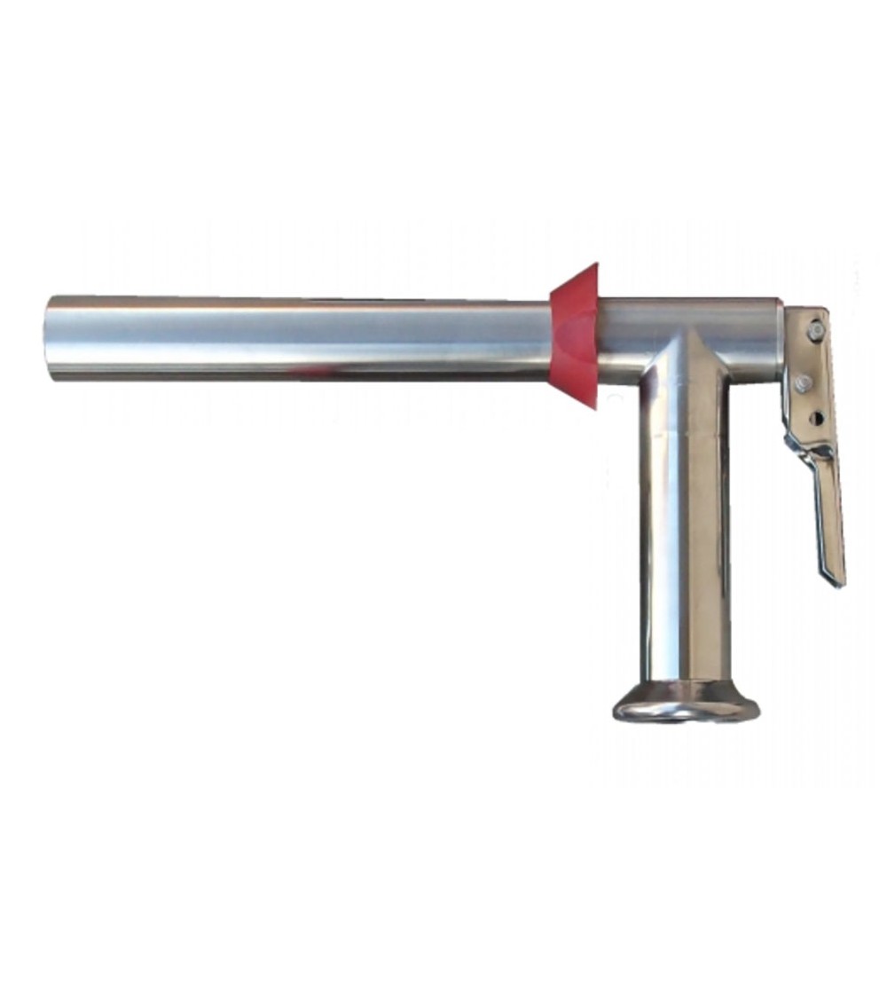 Pistola Riempitrice Inox A. 304 Versatore attacco 40 garolla / uscita 17,2 ridotto / L. tubo 280 Pistola Riempitrice Inox A. 304 Versatore attacco 40 garolla / uscita 17,2 ridotto / L. tubo 280