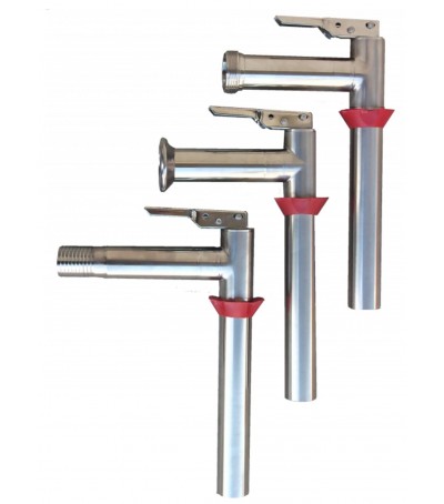 Pistola Riempitrice Inox A. 304 Versatore attacco 40 garolla / uscita 21,3 ridotto / L. tubo 280