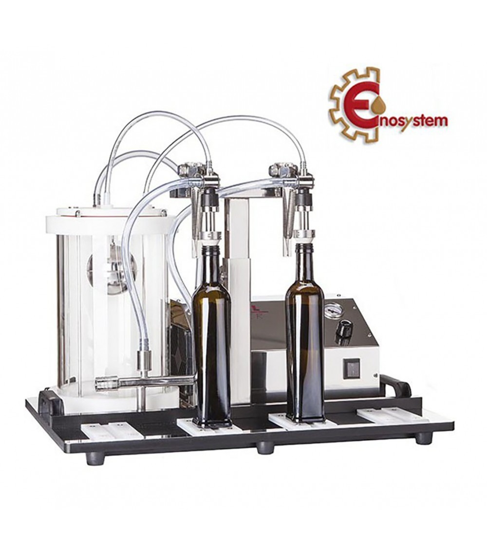 RIEMPITRICE A DEPRESSIONE ENOLMASTER 230V – 50 Hz CON 2 BECCHI INOX per olio RIEMPITRICE A DEPRESSIONE ENOLMASTER 230V – 50 Hz CON 2 BECCHI INOX per olio