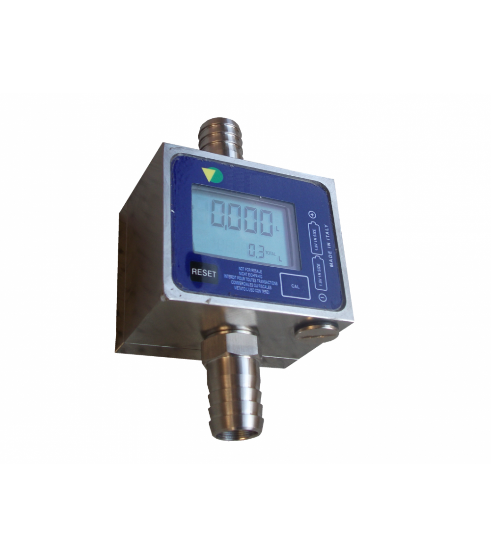 Misuratore volumetrico conta-litri ad ingranaggi elicoidali per liquidi alimentari ad alta densità. Misuratore volumetrico conta-litri ad ingranaggi elicoidali per liquidi alimentari ad alta densità.