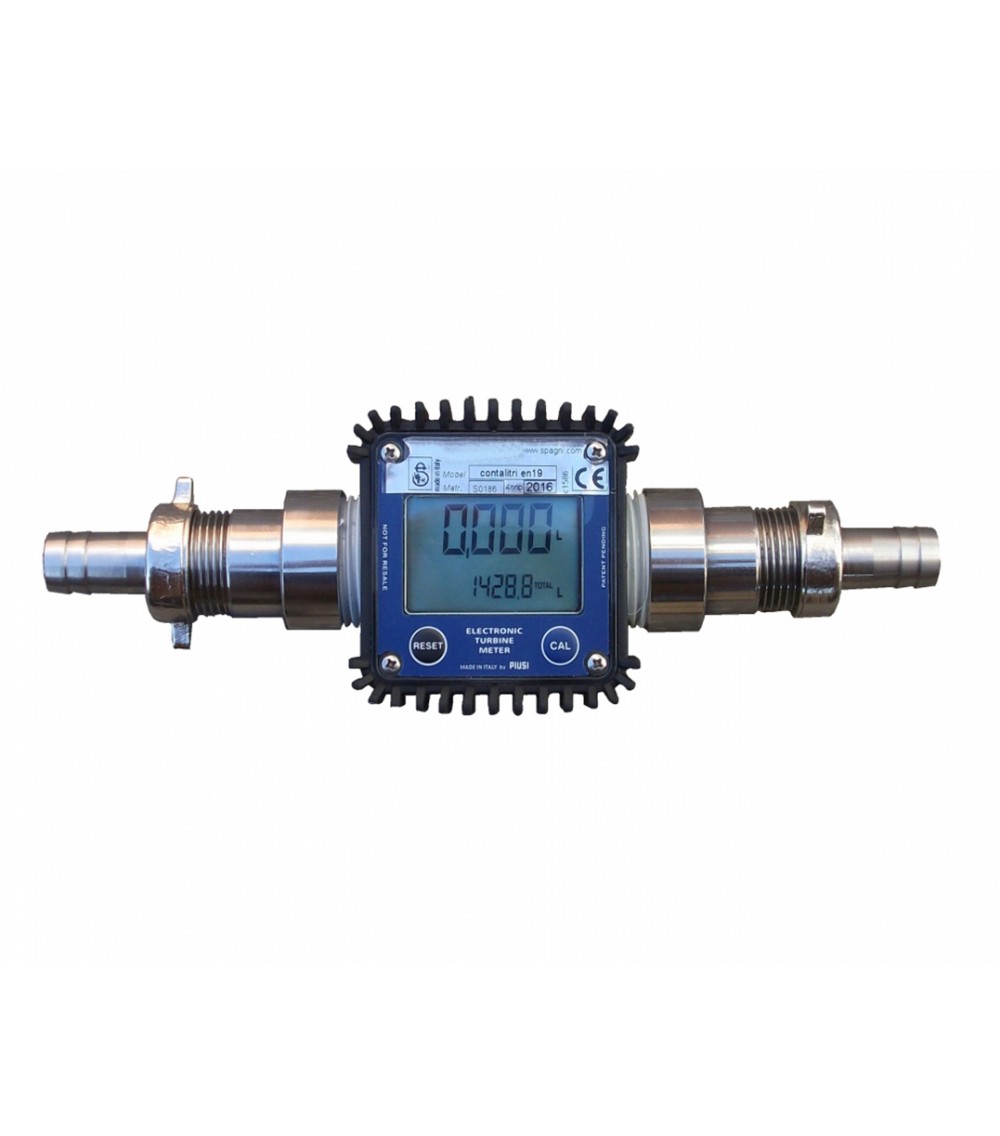 Misuratore volumetrico a turbina per liquidi alimentari a bassa densità. Misuratore volumetrico a turbina per liquidi alimentari a bassa densità.