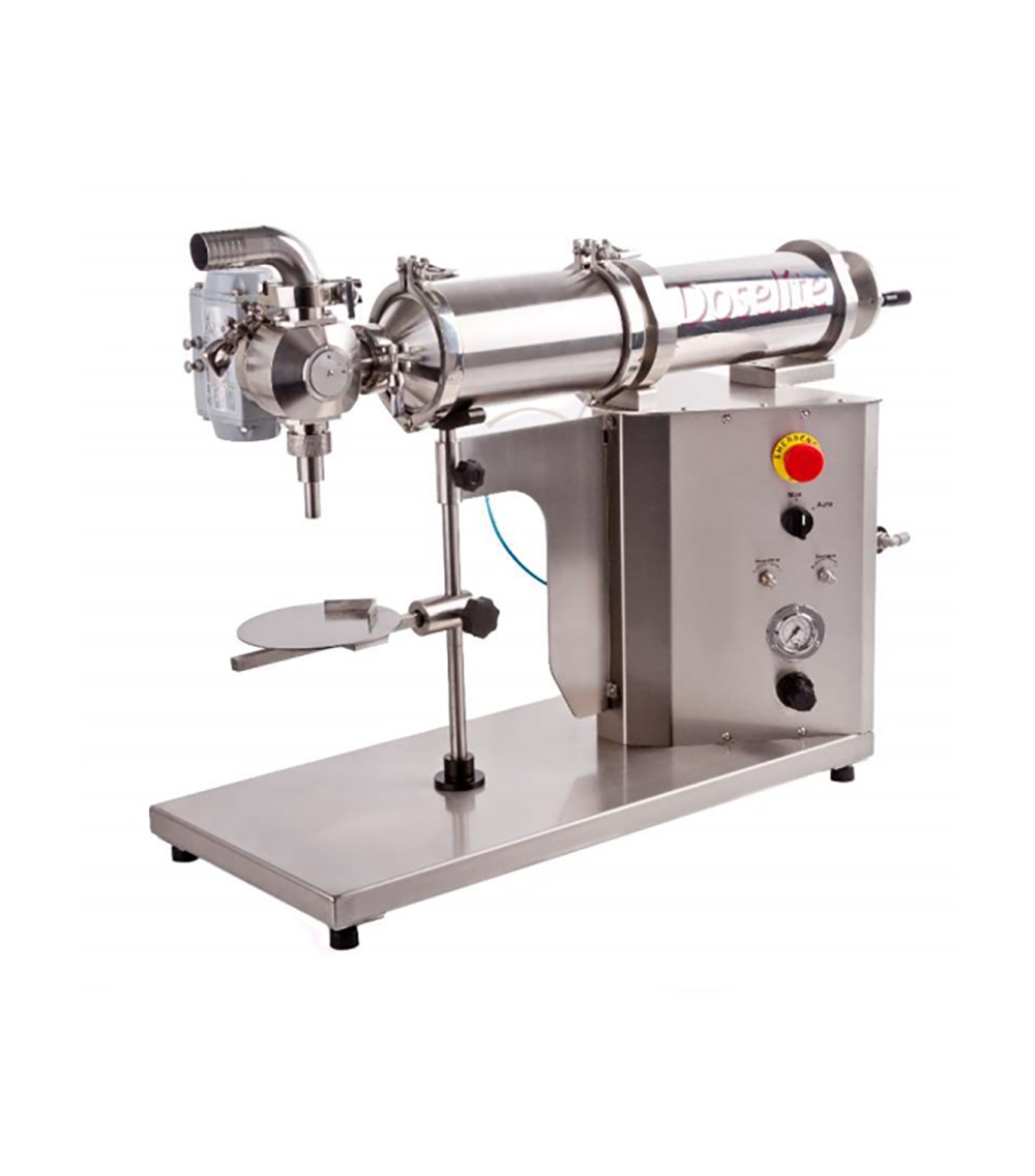 DOSATORE VOLUMETRICO DA BANCO PER DOSI DA 50 A 1300 cc con valvola per prodotti densi DN25 DOSATORE VOLUMETRICO DA BANCO PER DOSI DA 50 A 1300 cc con valvola per prodotti densi DN25